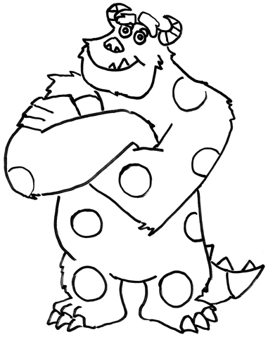 Sulley  Coloring Page